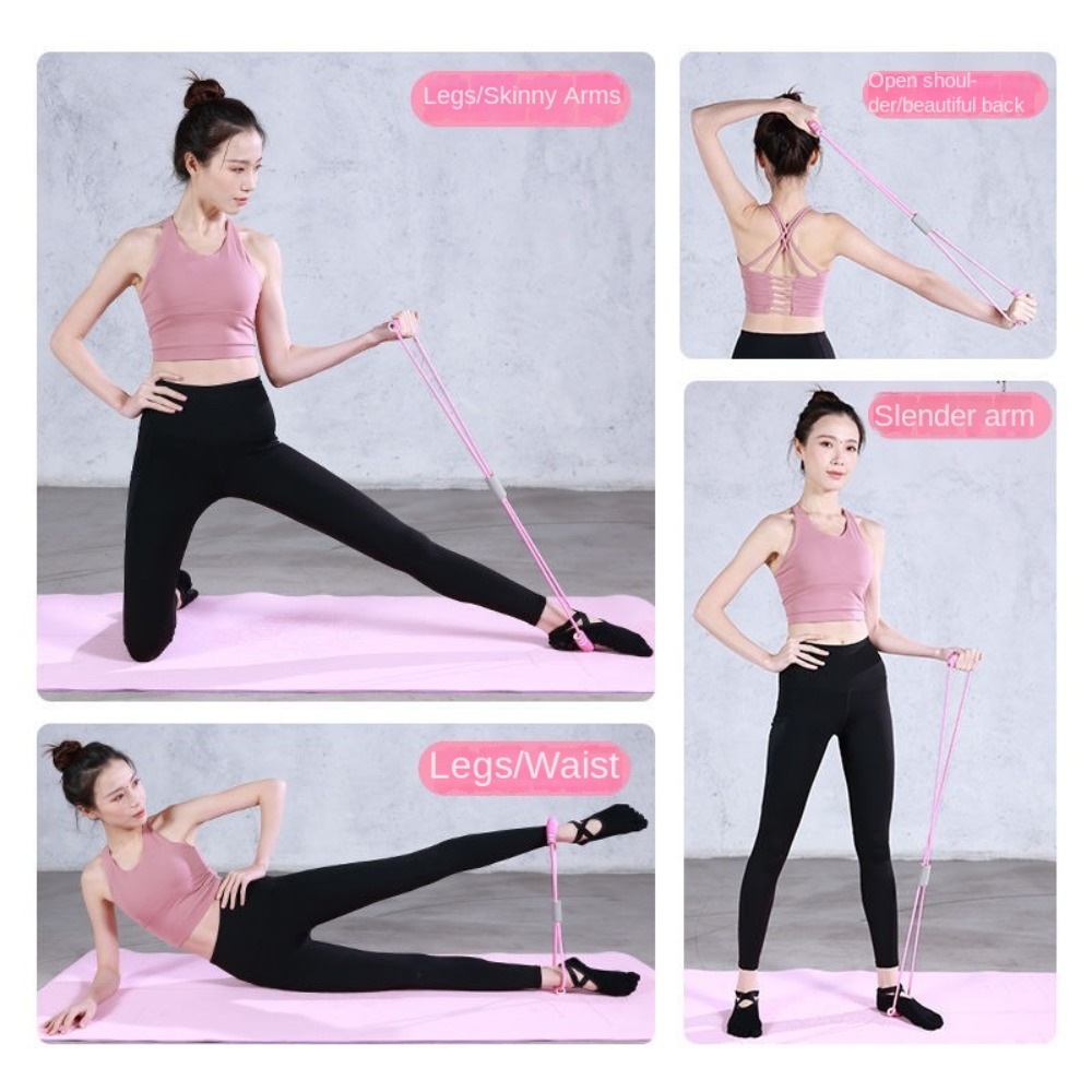 Yoga Fitness At Home - 6-buis weerstandsbandenset met schuim TPE yoga