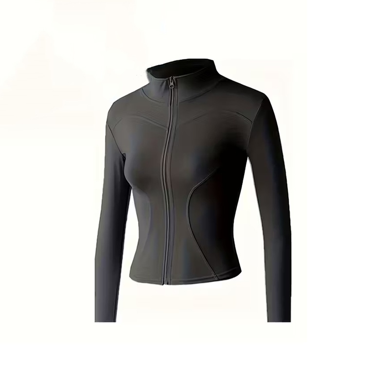 Yoga Fitness Jacket - Yoga Jassen T-shirts Effen Sporttops Rits