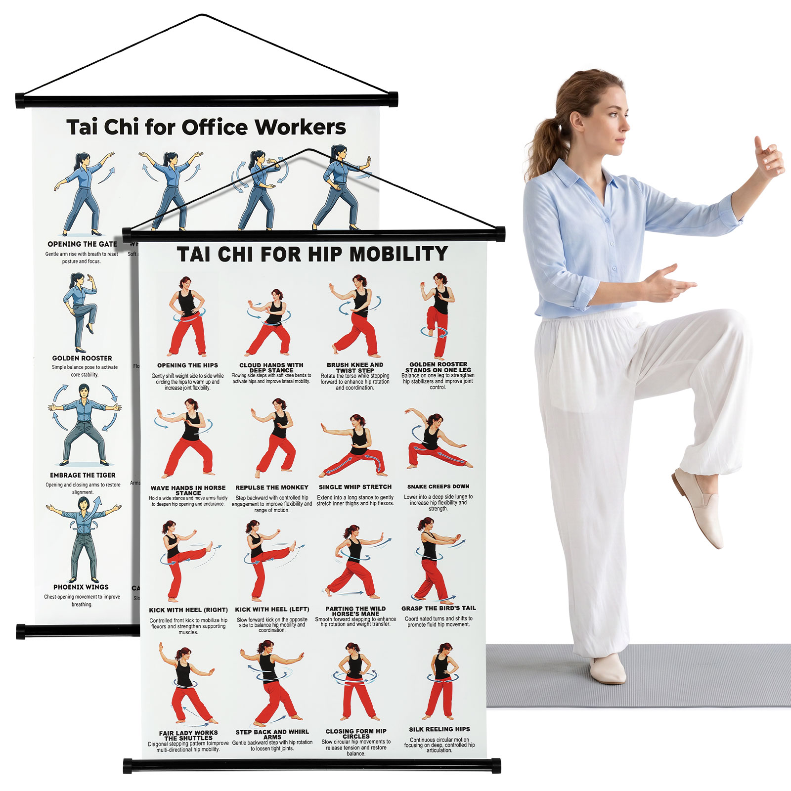 Yoga Fitness Wallpaper - Tai Chi Yoga Fitness Poster Gecoat