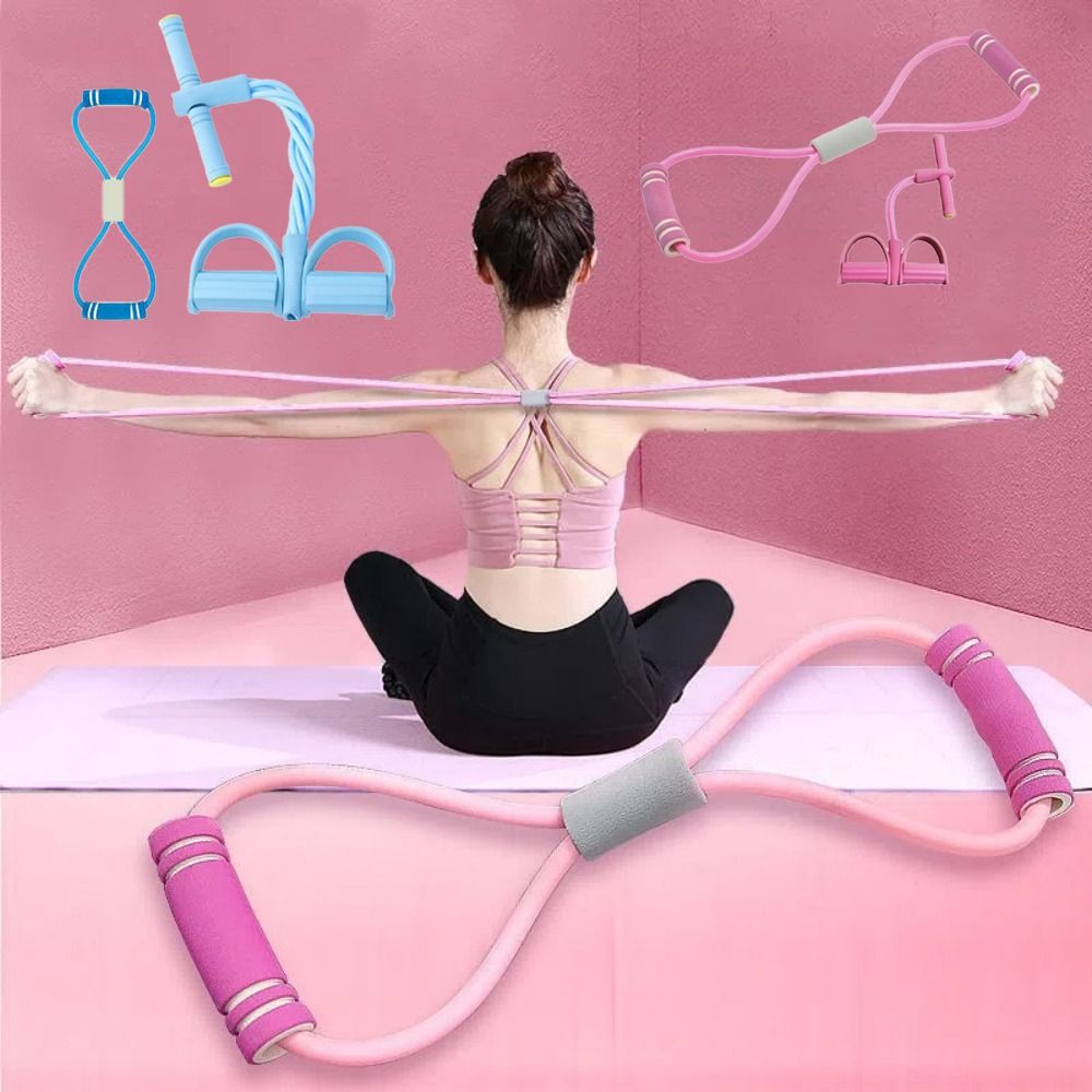 Yoga Fitness At Home - 6-buis weerstandsbandenset met schuim, sport thuis