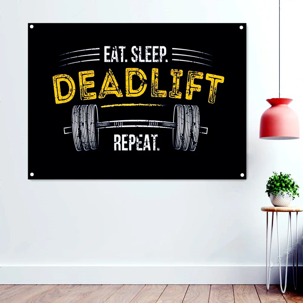 Yoga Fitness Wallpaper - EET. SLAAP. DEADLIFT REPEAT