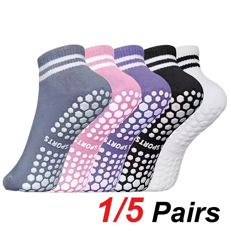 Yoga Fitness & Nutrition Llp - 1/5 paar siliconen antislip pilates yogasokken