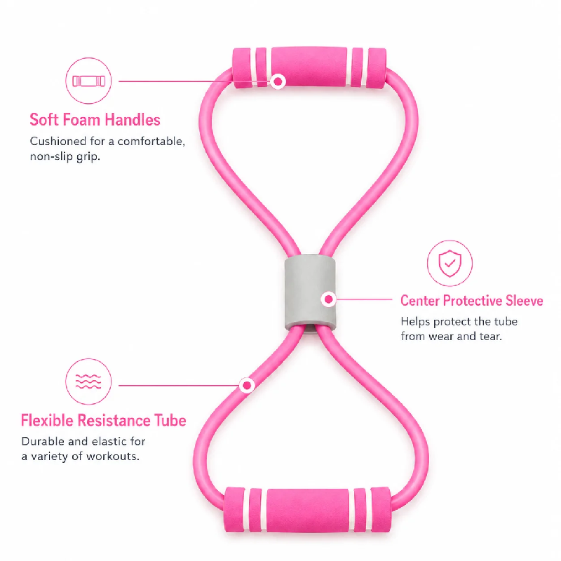 Yoga Fitness At Home - 10 stuks weerstandsbanden met schuim, sportaccessoires