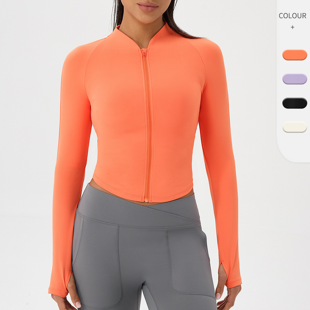 Naakt yogakledingjack opstaand - Yoga Fitness Jacket recensie en prijs