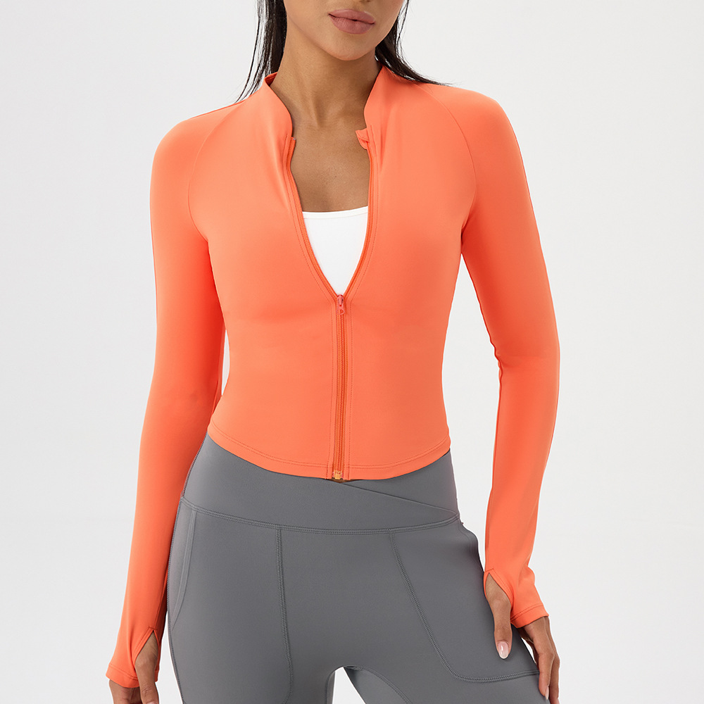 Naakt yogakledingjack opstaand - Yoga Fitness Jacket recensie en prijs