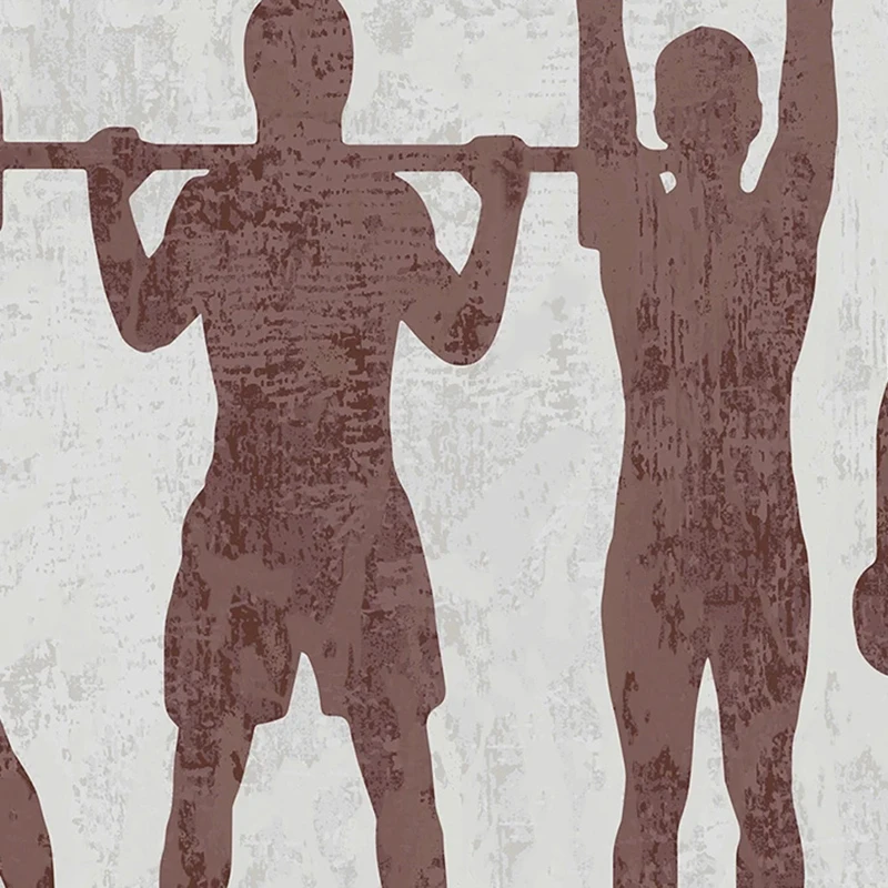 Aangepaste moderne sportpatroo - Yoga Fitness Wallpaper recensie en prijs