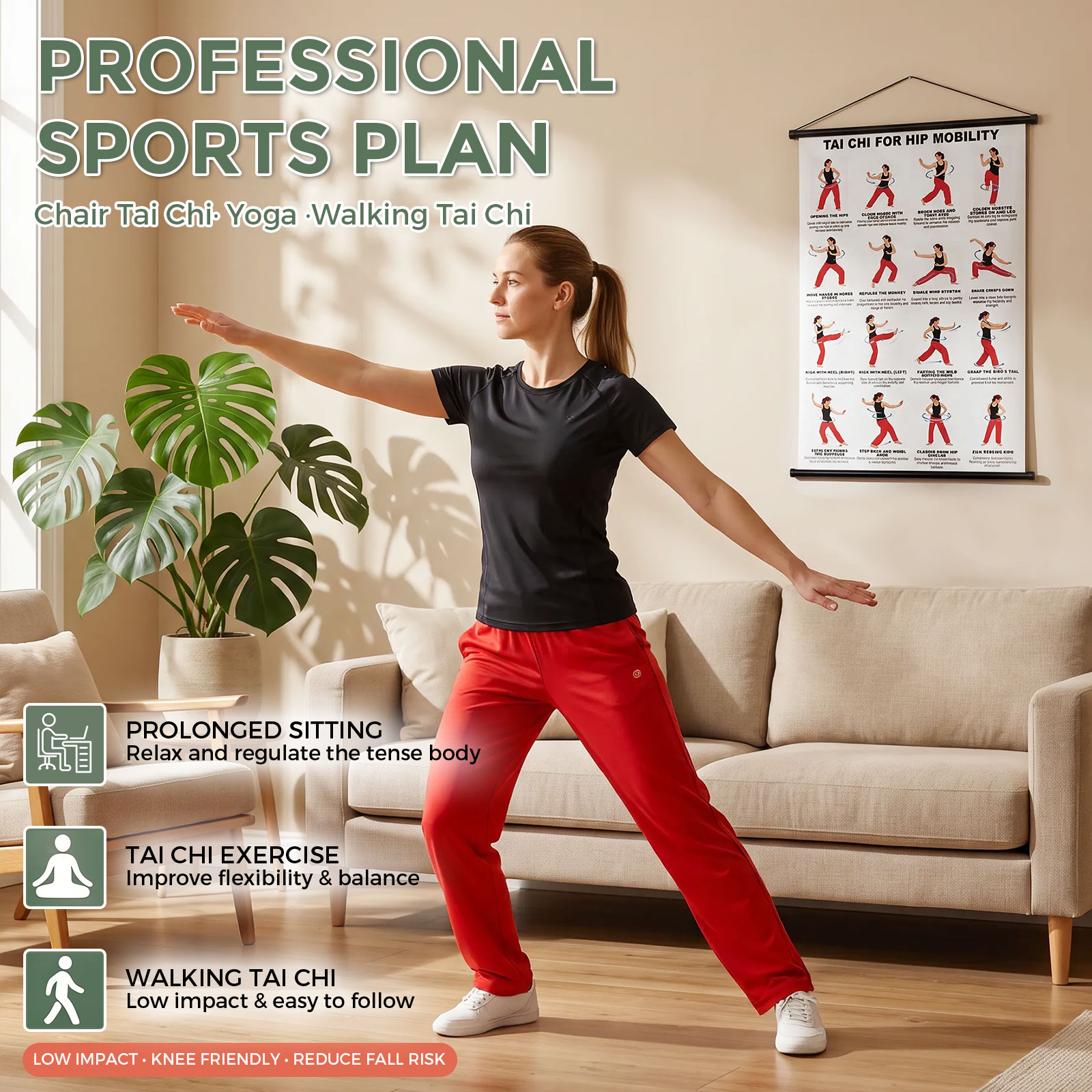 Tai Chi Yoga Fitness Poster Ge - Yoga Fitness Wallpaper recensie en prijs