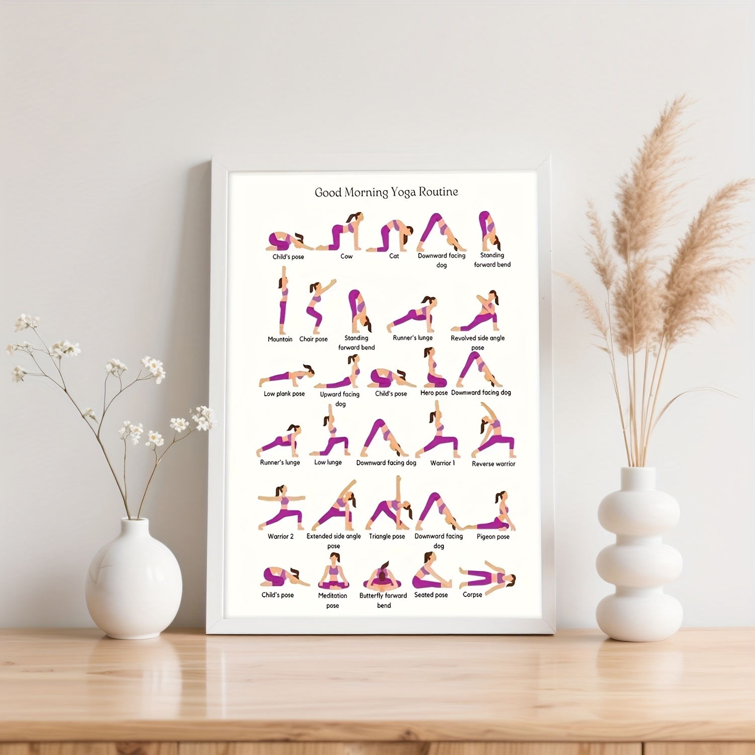 Yoga-oefenposter, wanddecorati - Yoga Fitness Wallpaper recensie en prijs