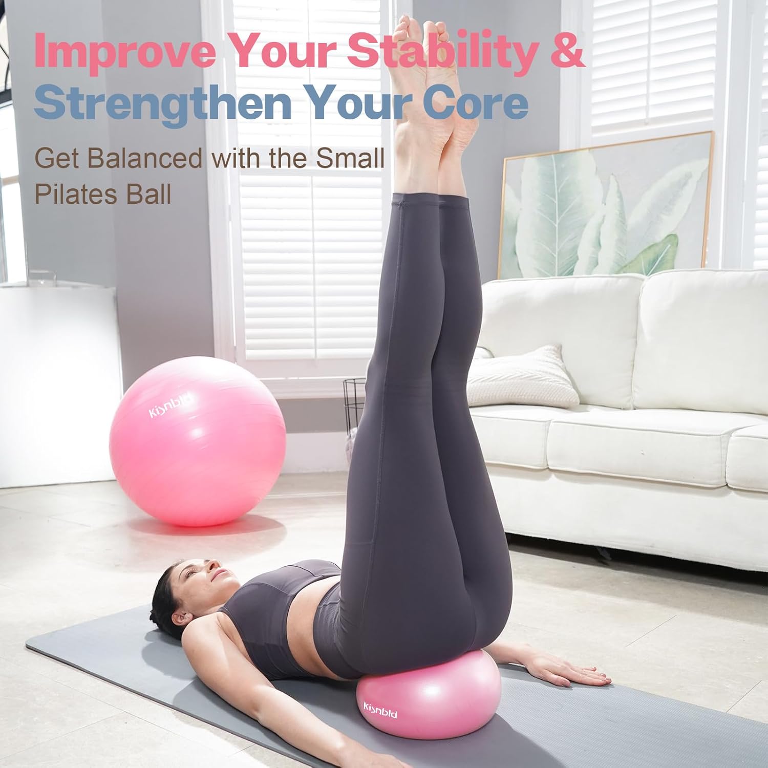 Kleine oefenbal, 9 inch mini p - Yoga Fitness At Home recensie en prijs