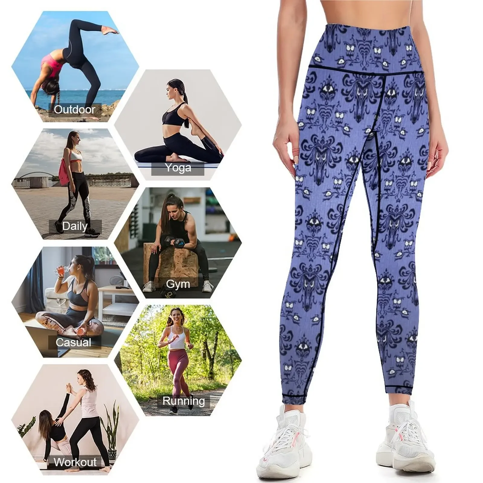Haunted Mansion Wallpaper Legg - Yoga Fitness Wallpaper recensie en prijs