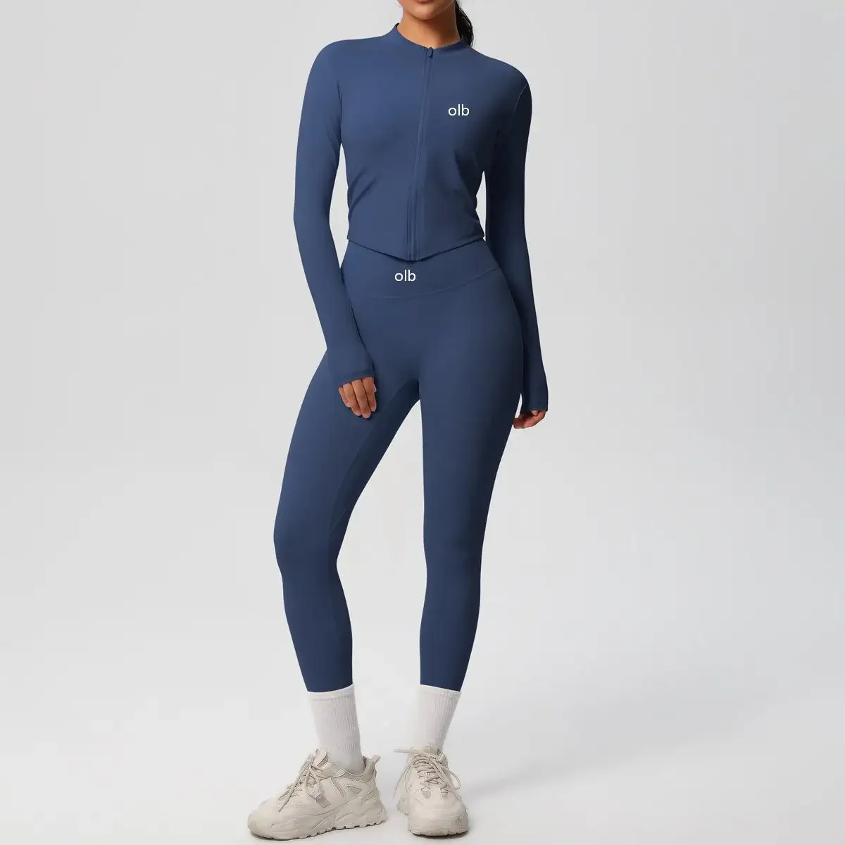 2-delige fitnessset, effen kle - Yoga Fitness Jacket recensie en prijs