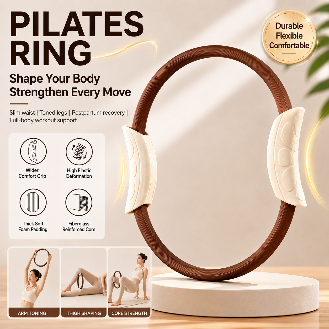 Pilatesring, yogaring, bekkenb - Yoga Fitness Ring recensie en prijs